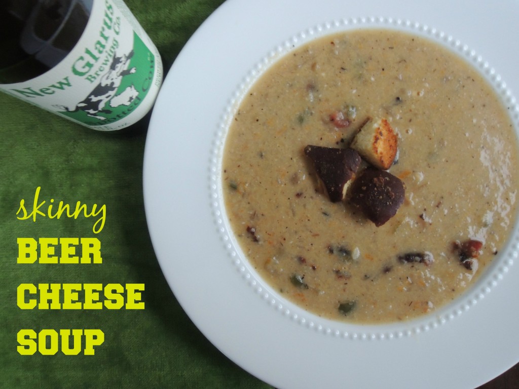 Skinny Beer Cheese Soup