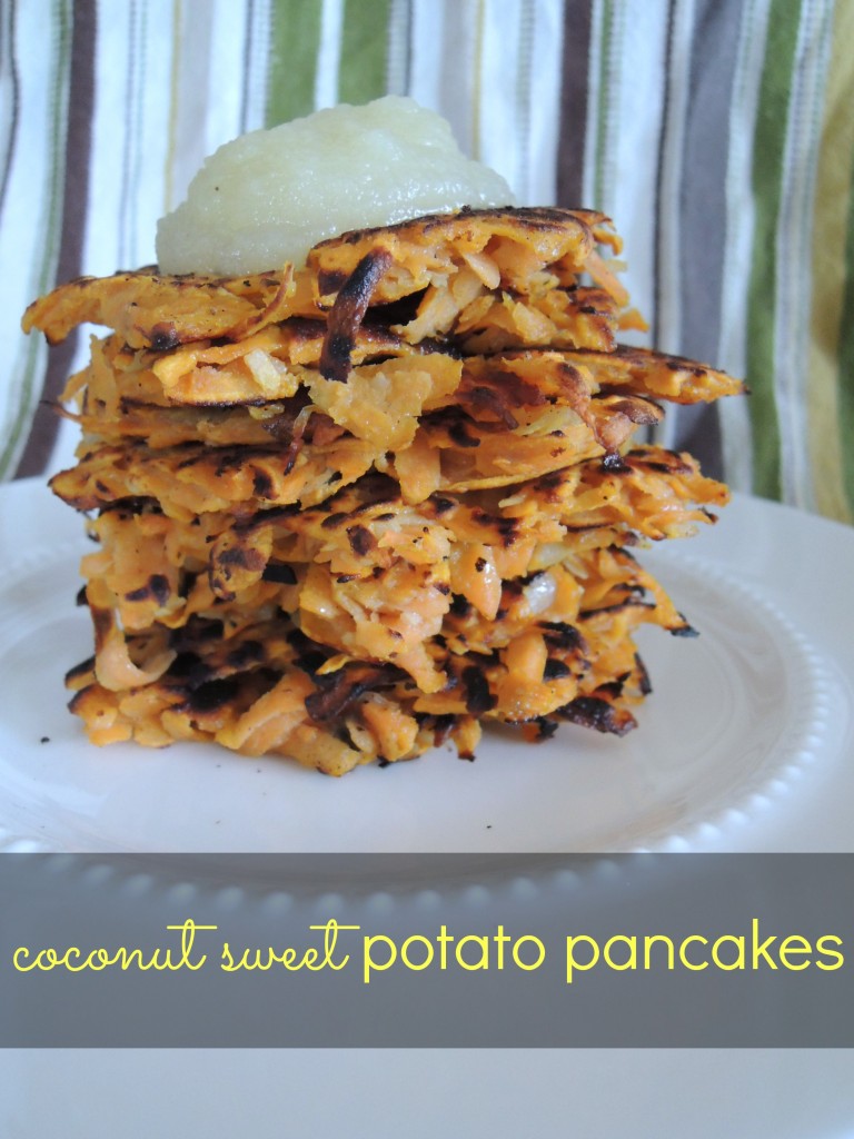 Coconut Sweet Potato Pancakes