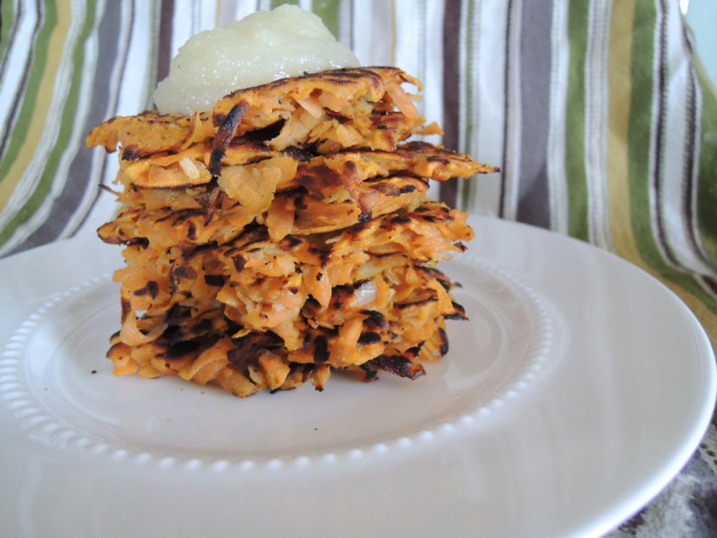 Coconut Sweet Potato Pancakes