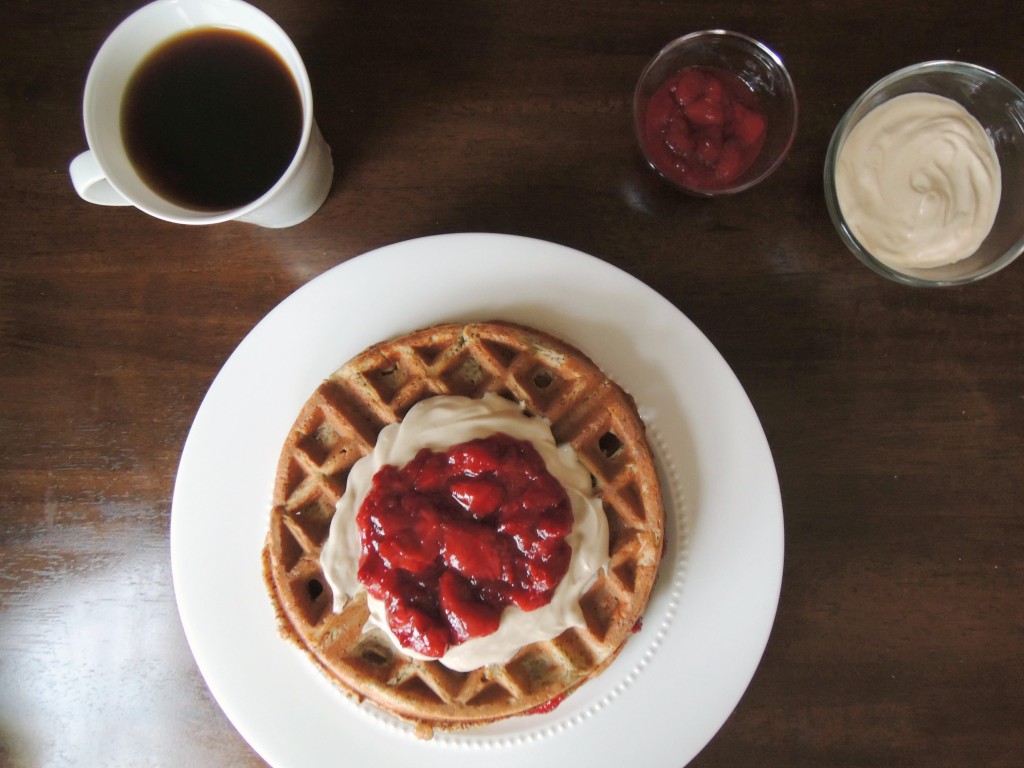 Strawberry Shortcake Waffles